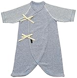 アンナニコラ 上質素材×こだわり仕様のコンビ肌着 50cm ブルー NAI11041 日本製