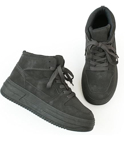 question mark スエードスニーカー 厚底 Amazon.co.jp: 廃盤！ Question Mark スエードブーツ 厚底