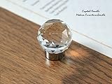 ( 5個セット ) viborg-hkデラックスk9ガラスクリスタルノブモダンキッチンキャビネット食器棚ドアプルハンドル引き出しプルノブ、Diameter: 30mm,SA-964
