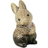 信楽焼　信楽BEST SELECTION　ちび立うさぎ・粉引風（全高15cm×全幅8cm）