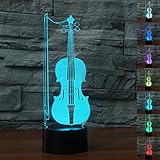 LED Night Light 3d Illusionベッドサイドテーブルランプ7色変更Sleeping照明スマートタッチボタンキュートギフトPresent温めクリエイティブ装飾理想的なアートand 