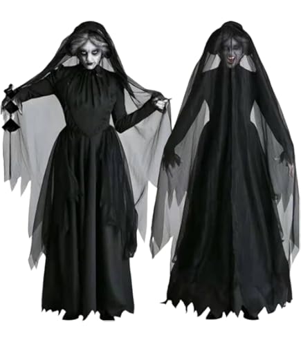 Amazon.co.jp: QIRUN花嫁 ゾンビ 衣装 ハロウィンコスチューム 衣装