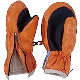 7A.M. ENFANTZIPPERS MITTENS Orange PeelSIZE（5-6T)