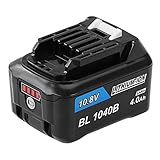 Enermall マキタ 10.8v バッテリーBL1040b互換　4000mAh LED残量表示付き　 リチウムイオン電池