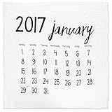 モダンバーラップ Modern Burlap おくるみ 1枚 オーガニック コットン モスリン スワドル ブランケット カレンダー JANUARY 2017