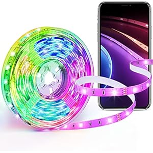 【Works with Alexa認定】SwitchBot LED テープライト Alexa スイッチボット - RGB 調光調色 マルチカラー 1600万色 ledテープ ライト Wi-Fi & Bluetooth 間接照明 5m 切断可能 Google Home IFTTT イフト Siri SmartThingsに対応 ハロウィン クリスマス パーティー 飾り
