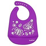 Kushies（クーシーズ） SiliCatch シリコン型 ビブ お食事エプロン スタイ (パープル)