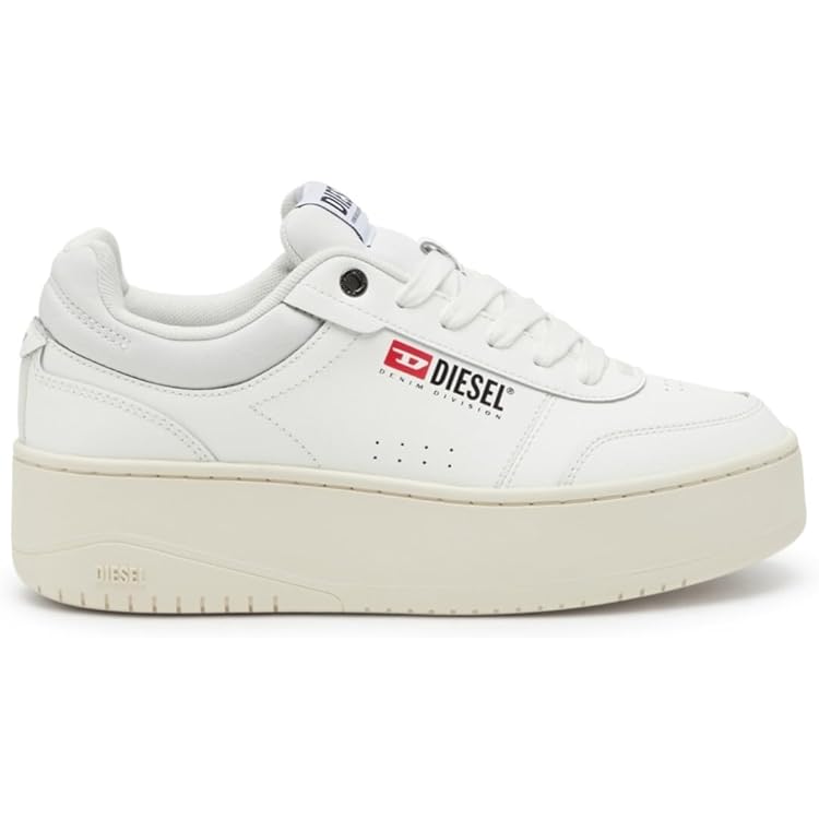 DIESEL 厚底スニーカー S-ATHENE BOLD X ホワイト Women's S-Athene Bold-Low-top sneakers with flatform sole | White