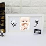 Starhealth 赤ちゃん 手形 足形 キット ベビーフレーム記念品　プリントペーパー５枚　スタンプ台一個付き