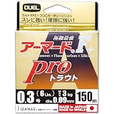 DUEL(デュエル) PEライン 0.3号 アーマード F+ Pro トラウト 150M 0.3号 オレンジ トラウト・管釣 H4114