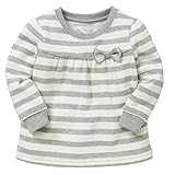 西松屋 [CHチェロキー] 裏起毛先染めボーダー切替トレーナー 【80cm・90cm】　80　グレー