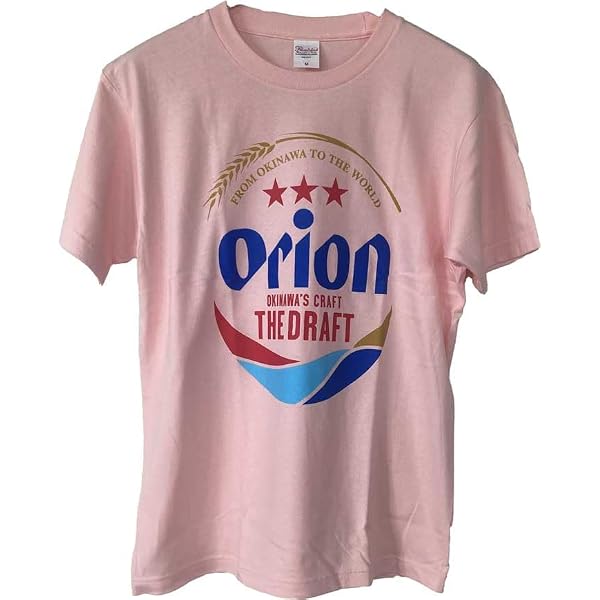 Amazon | [オリオン] Tシャツ オンビール正規品 ドラフトロゴ ピンクL