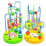 ベビーキッズ子供ビーズAround Miniゲーム新しいおもちゃ子カラフルな木製教育玩具