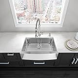 Vigo vg15272 30 " Single Basin Farmhouseエプロンフロントキッチンシンクwith vg02001 St , 1.375 VG15272 1