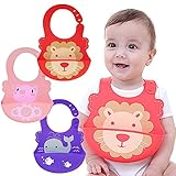 iikuru 食事用 スタイ かわいい ベビー よだれかけ シリコン 赤ちゃん 防水 ビブ 離乳食 エプロン x849