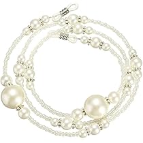 Amazon.co.jp: メガネチェーン 手作り パールビーズ 眼鏡チェーン