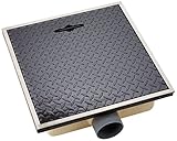 FRP製浅型グリーストラップ パイプ流入埋設型 11L(点検蓋付) TOSC-40R