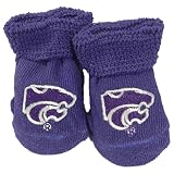 Kansas State Wildcats Two Feet Ahead幼児ベビー新生児パープルソックスブーティ