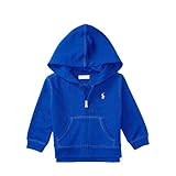 ポロ ラルフローレン ポニー付・キルテッドフルジップパーカー[ブルー](女の子12～24か月用) [並行輸入品]