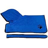 ttnightペット犬乾燥バスタオルペット吸収性シャワーフード付きバスローブwithウエストベルトforペット 1pk9uk7ct9sn7fn3D08-US02