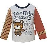 2016年 秋冬 ZOOMIC ズーミック クレイジー時計アップリケ 長袖Ｔシャツ くま 胴-アイボリー◇95cm