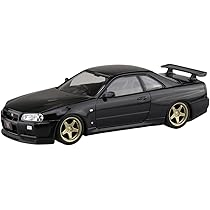 1/24 スカイラインR34GT-Rちょい改造の完成品 タミヤ 1/24 スポーツカーシリーズ ニッサン スカイラインGT-R V