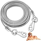 MiderHao 係留 ケーブル犬 鎖2m/3m/4.5m 庭用犬ランナー 犬ケーブル60KG外用ドッグチェーン