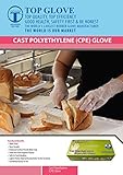GREAT GLOVE CPE200-M-M-BX Cast Polyethylene PE Foodservice FFDCA Approved Glove, Medium, Clear (Pack