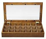 小物入れ 木製 ふた付き 卓上 ミニ SN-FCS-D21 フリーケース 宝箱 ケース ガラス 蓋 ホワイト ブラウン アクセサリーケース アンティーク ピアス ネックレス 幅39 奥行21 高さ7 深さ4 (ブラウン)