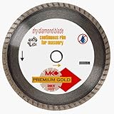 MK Diamond 150667 4-Inch Dry Cutting Continuous Rim Turbo Diamond Blade with 5/8-Inch Arbor for Maso