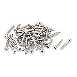 uxcell セルフタッピングねじ セルフドリルネジ カウンターシンク セルフタッピングねじ 50個入り