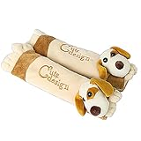 チャイルドシート小物 車用品 カー用品 子供用 シートベルトクッションまくら ジュニアシート 車 枕 カークッション うたた寝クッション 1対（可愛いイヌ）