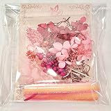 【NICHIFLRO】 ニチフロ ハンドメイド材料 花資材 小分け ハーバリウム アロマワックスサシェ レジン ネイル プリザーブドフラワー ドライフラワー クラフト 花材セット (ストロベリー)