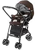 アップリカ ハイシートベビーカー Carry Travel System ラクーナAD エマブラウン BR 【CTS対応品】(オート4輪機能 & 洗えるリバーシブルシート付) 92973