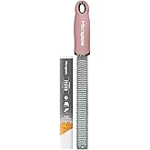 Microplane Premium Zester Grater - Photo-Etched Blade Technology for Effortless & Precise Grating w/Protective Cover, Ergonom