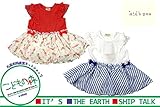 【子供服】 kids zoo (キッズズー) パターンメッシュシフォン切替リボン付チュニック 70cm～95cm W24344