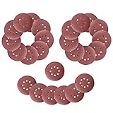 ランフィー 25pcs 5.9 インチ120メッシュサンドペーパー研磨ディスクサンディングシート8穴