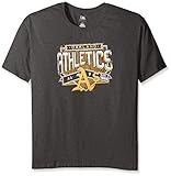 MLB Oakland Athletics Women 's Team Short Sleeved画面Tシャツ、1 x、チャコール/ヘザー
