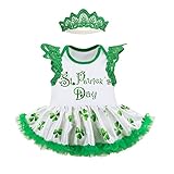 Tortor 1bacha(JP)　ベビードレス　赤ちゃん　女の子　 クローバ レース　ワンピース　袖なし　子供ドレス　ヘアバンド付き　キッズドレス　ノースリープ　ガールズ　綿　出産祝い　誕生日　記念