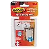 3M (17042) Sawtooth Picture Hanging Hooks w/Water Resistant Strips 17042 [You are purchasing the Min