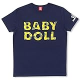 ベビードール パイン総柄ワッペンTシャツ 男女兼用 M ネイビー