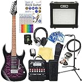 Ibanez アイバニーズ GRX70QA TVT エレキギター 初心者 入門 18点セット 【ZOOM G1XFour マルチエフェクター付】