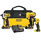 Factory Reconditioned DEWALT DCK340C2R DCK340C2 20V MAX* Lithium Ion 3-Tool Combo Kit [並行輸入品]