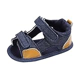 Boysサンダル、anshintoベビー男の子幼児用キャンバス幼児KidsガールズBoys Sole Crib幼児用サンダル靴 ブラック