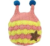 （ラクエスト) Laquest みつばち 風 ベビー ボーダー ニット キャップ (イエロー×ピンク)