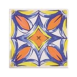 タイル リフォーム 磁気質 ハンドアートデザインタイル 100角 デザインＫ １枚単位 手書き風デザイン絵タイル