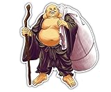 Sticker Shop Haru イラストステッカー 七福神 【布袋尊様】 14cm