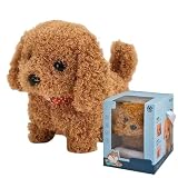 2025年スマートAIロボット犬、歩く吠える犬のぬいぐるみ、私の最高のロボ-ット子犬、AIロボ-ットぬいぐ るみ犬、本物の犬のように動く犬 - 歩く、 吠える、尻尾を振る、インタラクティブなぬいぐる みペットの子供のおもちゃ