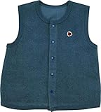 アンナニコラ パイル ベスト 80~90cm ブルーグレー 8144 A18 日本製