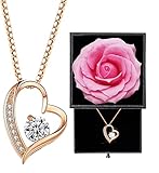 [Laluna] ネックレス レディース 人気 45cmチェーン ピンクゴールドアクセサリー シルバー925 オープンハート型 シンプル か